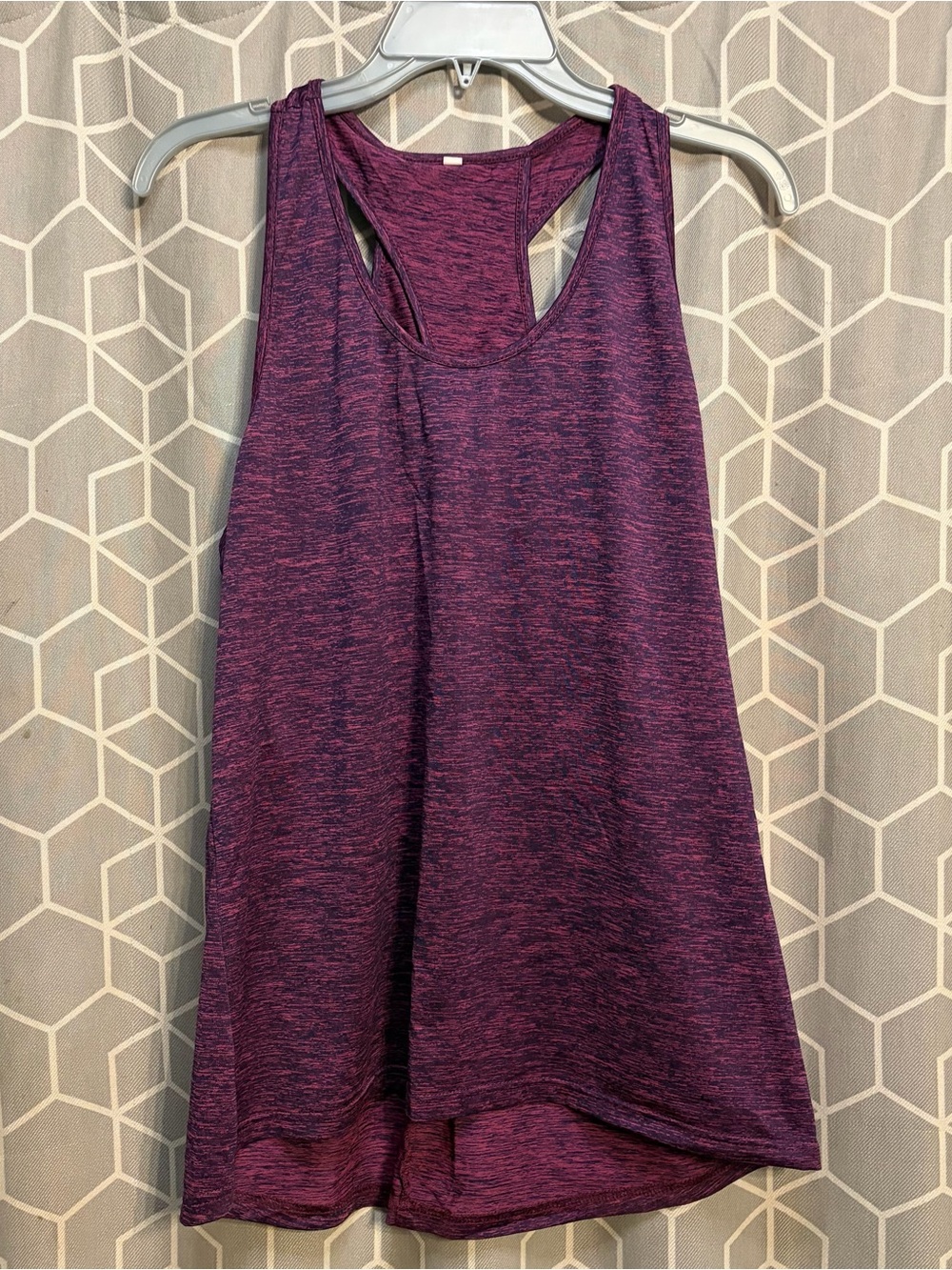 Women's Heather Plum Racerback Tank Top